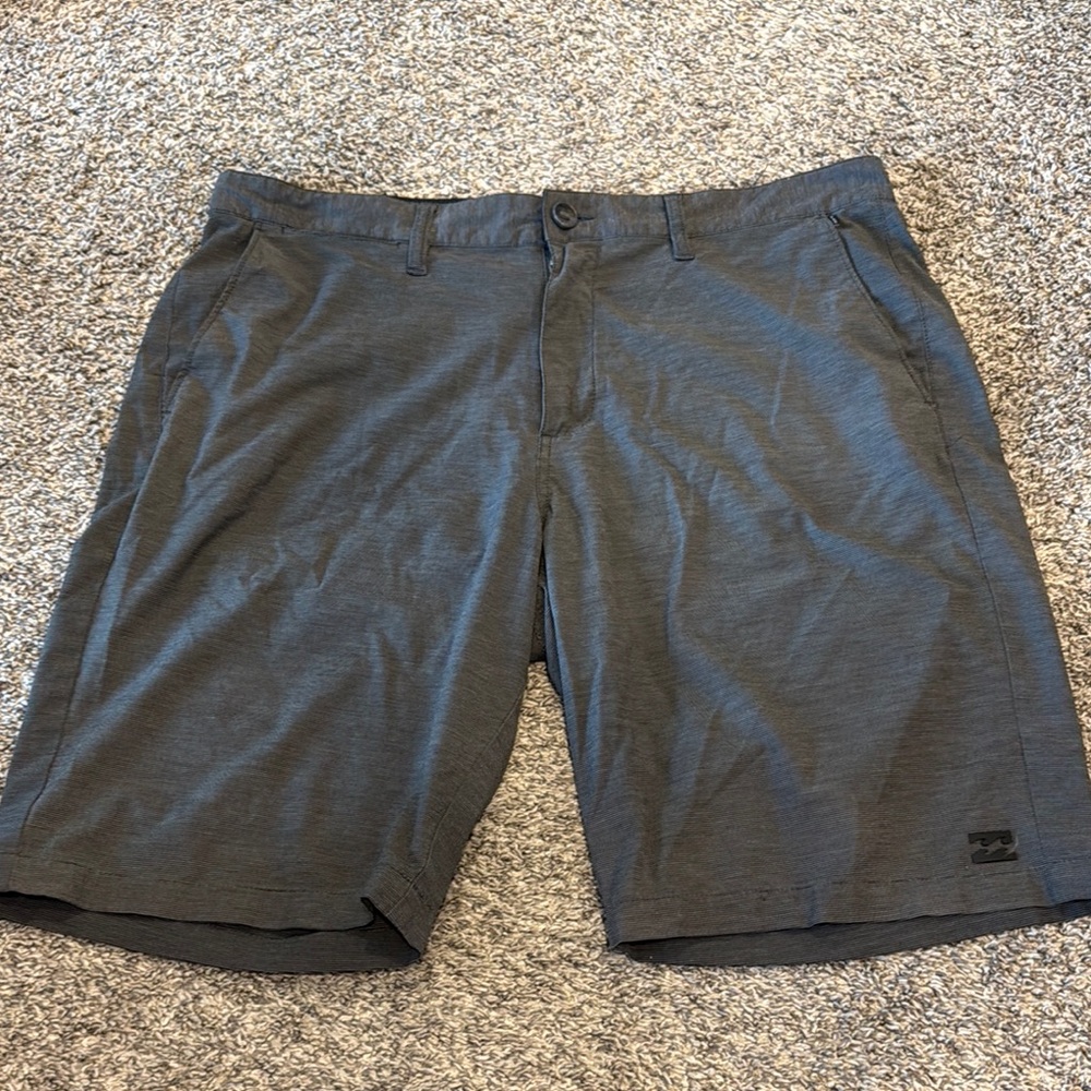 Billabong Gray Flat Front Shorts Relaxed Fit